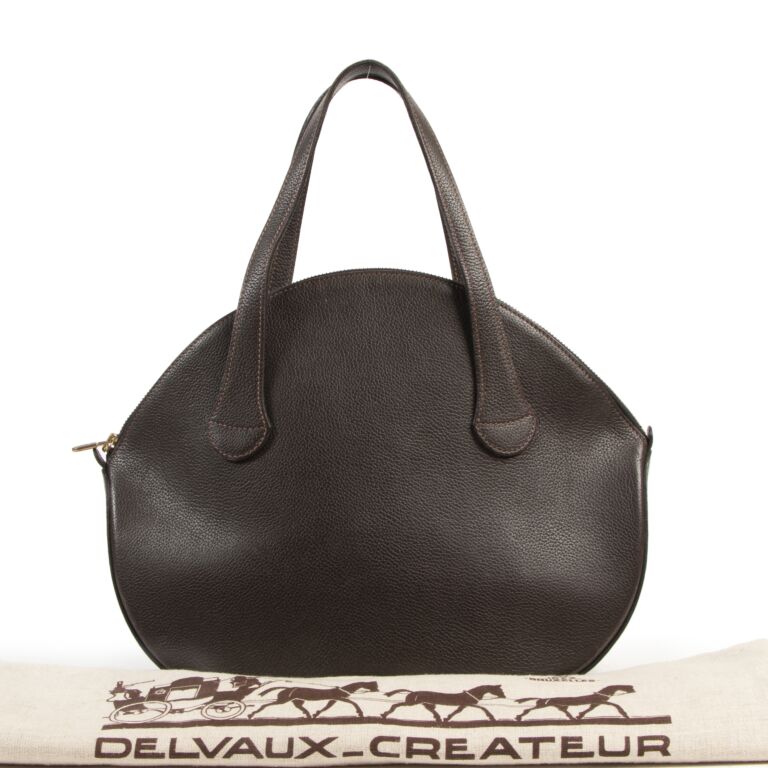 Delvaux Brown Tempête Top Handle Bag ○ Labellov ○ Buy and Sell Authentic  Luxury