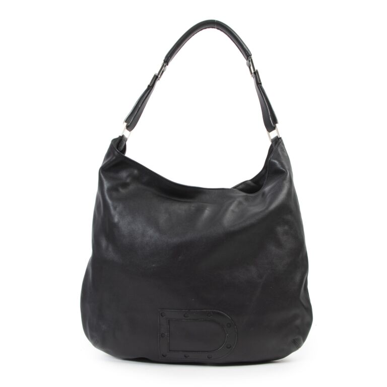 Delvaux Black Le Louise Tote Shoulder Bag Labellov Buy and Sell ...