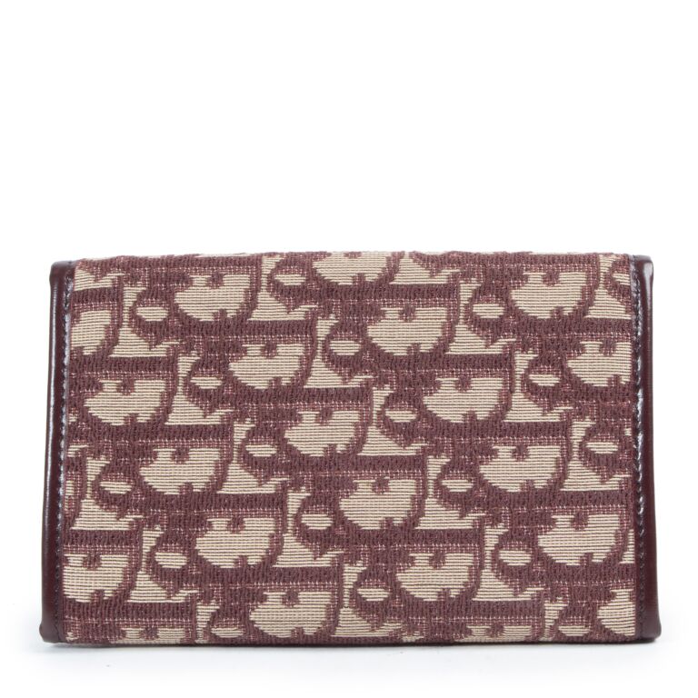Dior Bordeaux Oblique-Jacquard Passport Holder ○ Labellov ○ Buy and Sell  Authentic Luxury