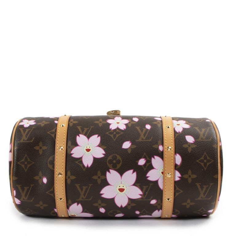 Authentic Pre Owned Louis Vuitton Cherry Blossom Papillon Shoulder Bag