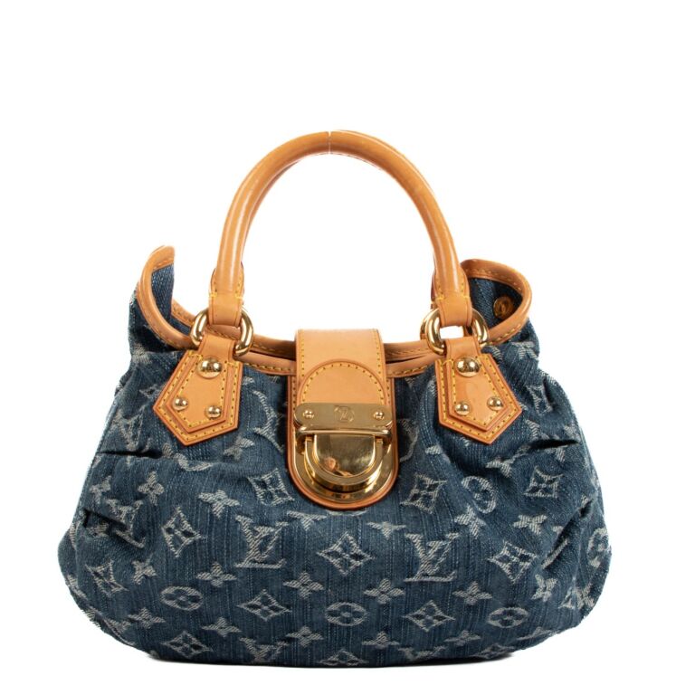 Louis Vuitton Monogram Denim Pleaty Bag Labellov Buy And Sell Authentic Luxury 