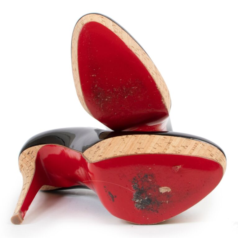 Louis Vuitton, Shoes, Christian Louboutinblack Patent Leather Bianca 2  Pumps Size 7
