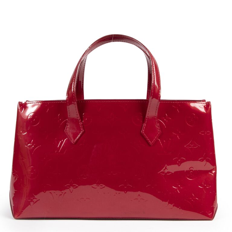 Louis Vuitton Stanton M91078 Red Vernis Hand Bag 11500