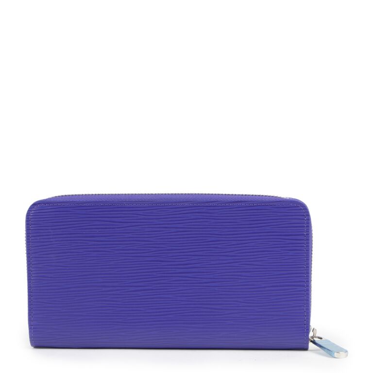 LOUIS VUITTON Louis Vuitton Long Wallet Epi LV Zippy M60305 Purple Women's Men's  Leather