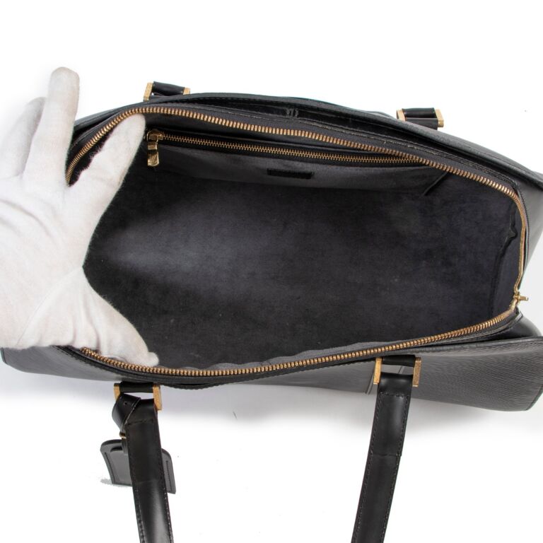 Louis Vuitton Black Epi Leather Solferino Travel Duffle at Jill's  Consignment