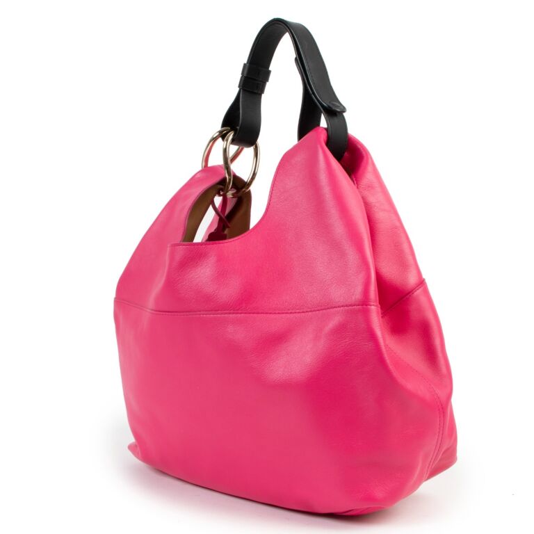 Delvaux givry with me MM couleur framboise Cuir Fuschia ref.137055