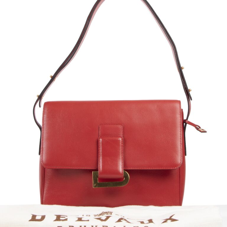 Delvaux 'Givry' Red Cross Body Bag at 1stDibs