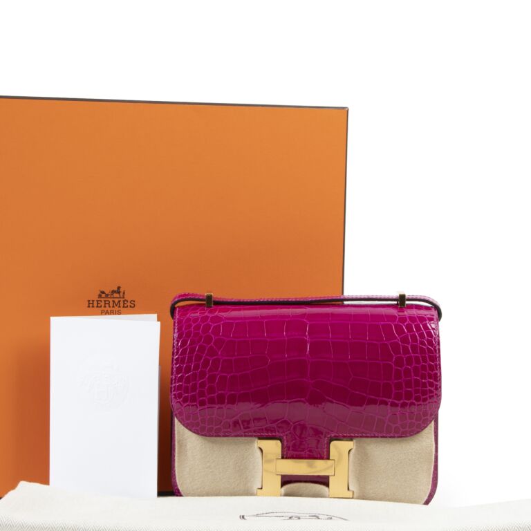Constance III Mini Rose Pourpre Crocodile - Buy & Consign Authentic  Pre-Owned Luxury Goods