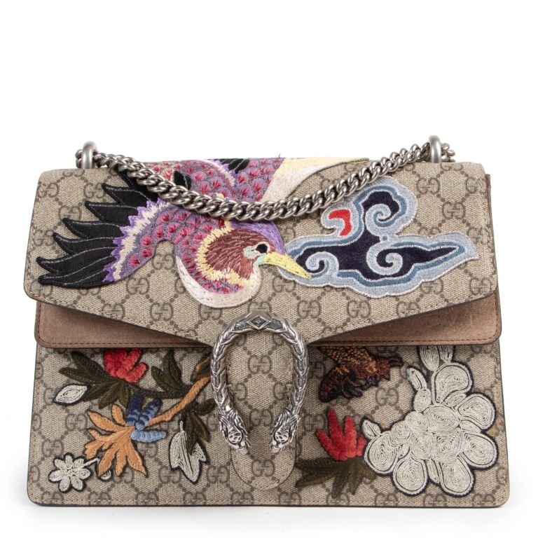 Gucci Medium Embroidered Dionysus Shoulder Bag