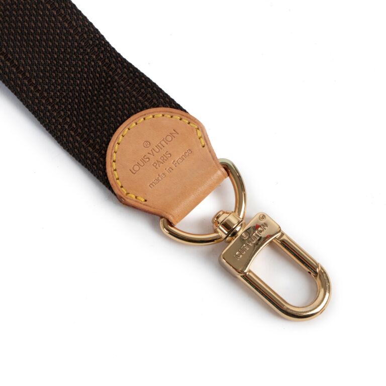 Authentic LOUIS VUITTON Leather Strap For LV Bags Light Brown Leather  #502034