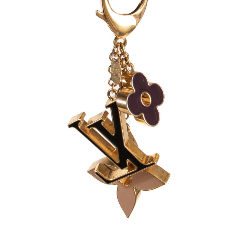 Louis Vuitton Black & Gold Key and Lock Key Holder and Bag Charm ○ Labellov  ○ Buy and Sell Authentic Luxury