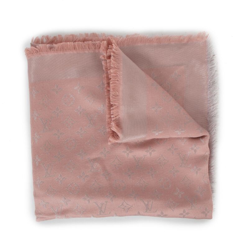 Louis Vuitton - Monogram Shine Shawl Rose Poudre