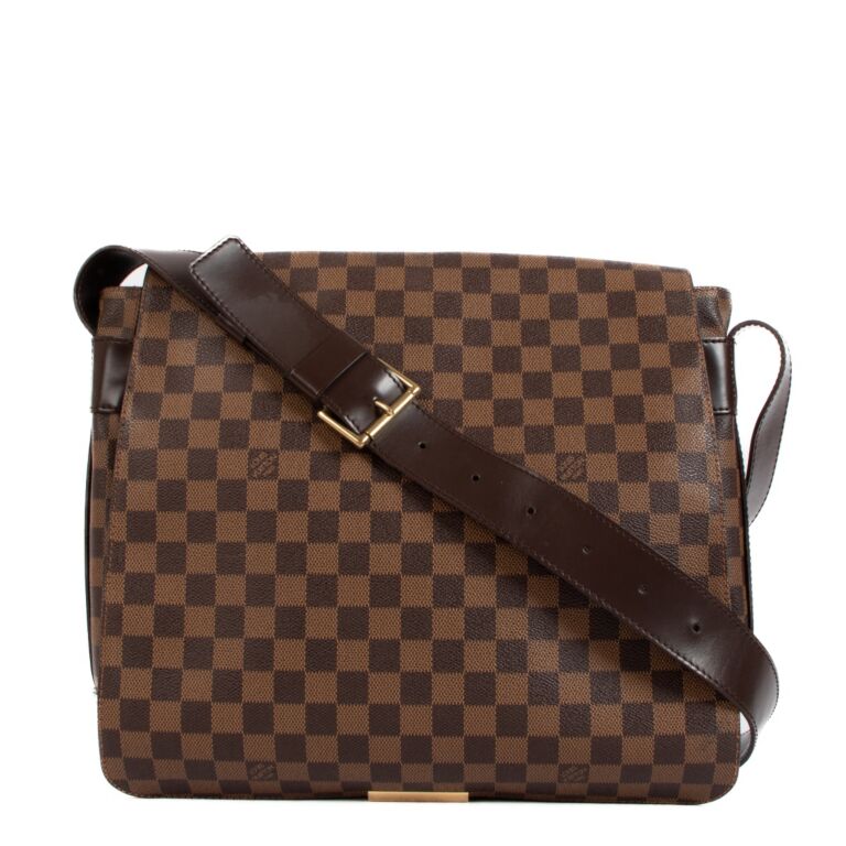 Louis Vuitton Croisette Damier Ebene Shoulder Bag Brown Canvas  eBay