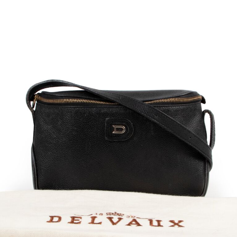 Madame leather crossbody bag Delvaux Navy in Leather - 32043688