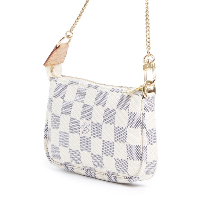 Louis Vuitton Damier Azur Mini Pochette ○ Labellov ○ Buy and Sell Authentic  Luxury