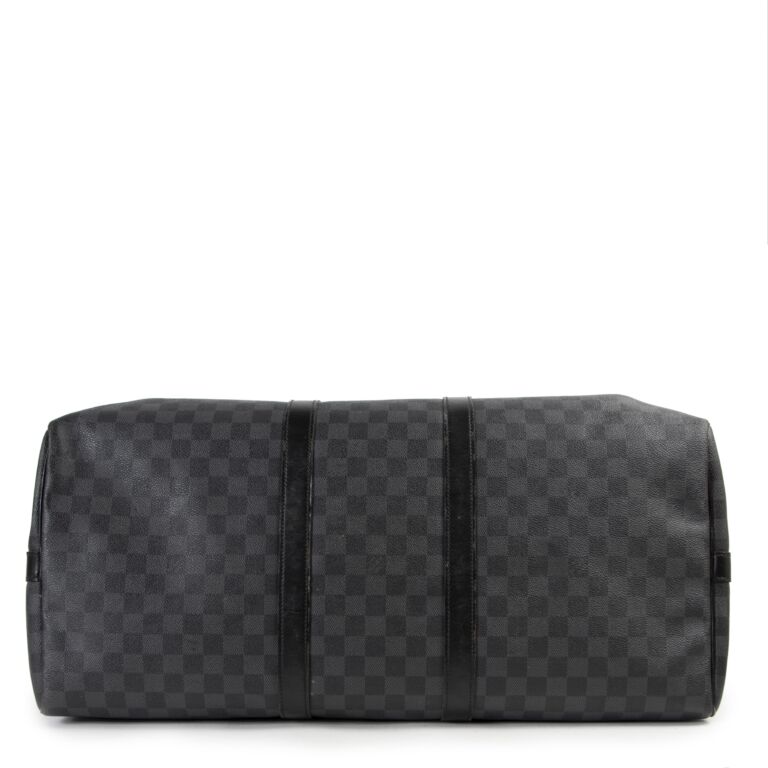 Keepall cloth travel bag Louis Vuitton Black in Cloth - 35518768