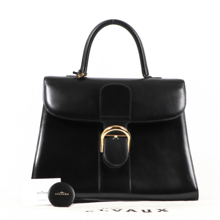 DELVAUX Micro Couture Limited Brillant Bag Black Leather ref