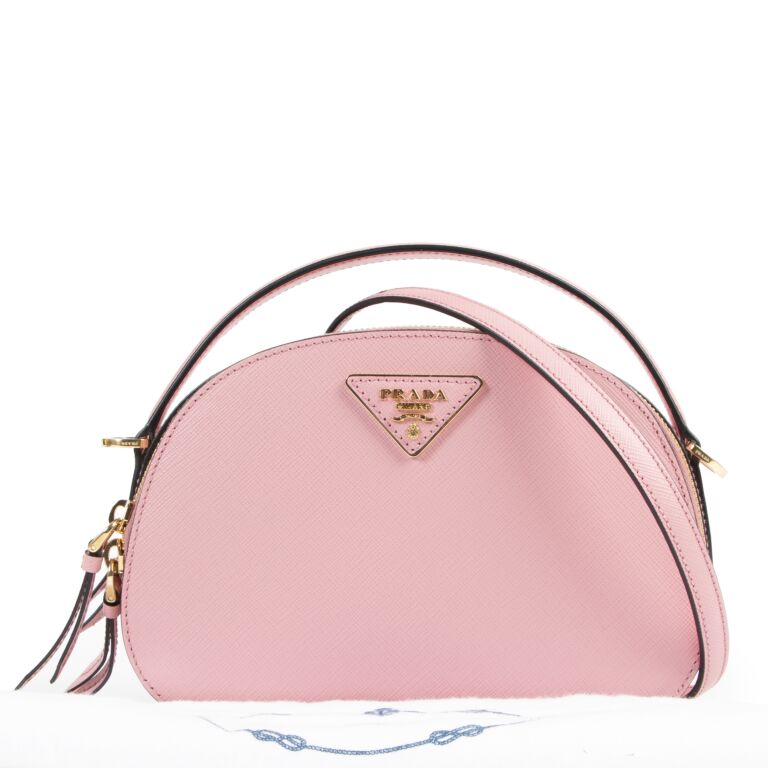 Prada Pink Saffiano Leather Odette Bag ○ Labellov ○ Buy and Sell Authentic  Luxury