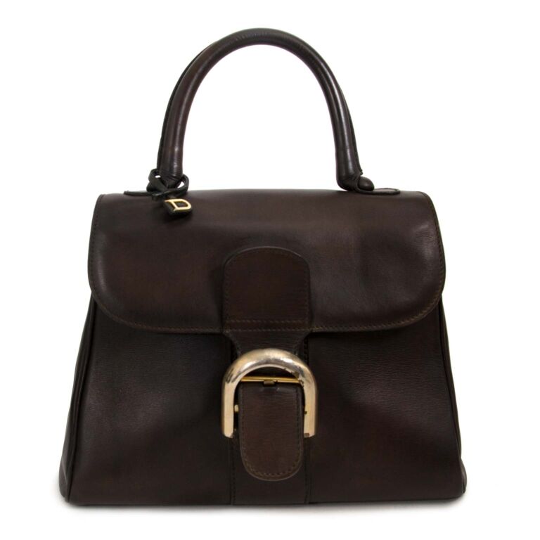 Delvaux Vintage Brown Boxcalf Brillant PM Labellov Buy and Sell ...