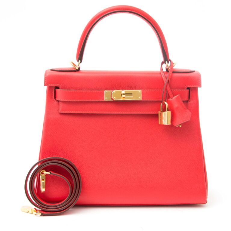 Hermès Kelly 28 Rouge Casaque Evercolor Gold Hardware GHW — The French  Hunter