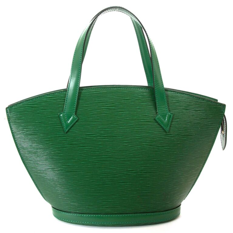 Louis Vuitton Saint Jacques GM Dark Green Epi Leather Bucket Shoulder Bag  Auth