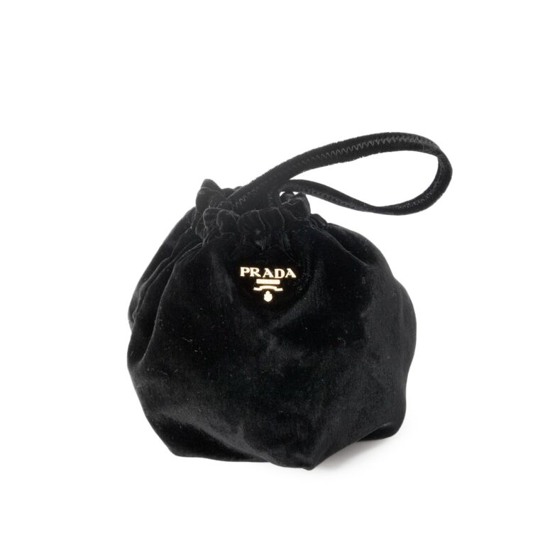 Prada outlet velvet purse