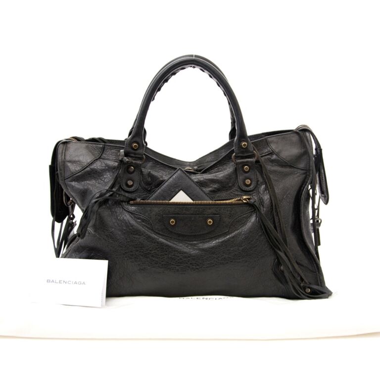 Heritage Vintage: Balenciaga Black Classic City Bag with Giant, Lot #78011, Heritage Auctions