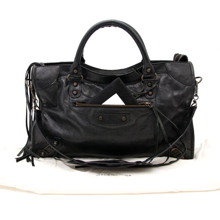 BALENCIAGA Neo classic city S bag in grained leather  Black  Balenciaga  handbag 638521 15Y47 online on GIGLIOCOM