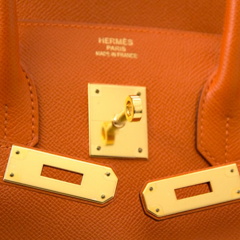 Hermès Birkin 35 Orange Togo PHW ○ Labellov ○ Buy and Sell Authentic Luxury