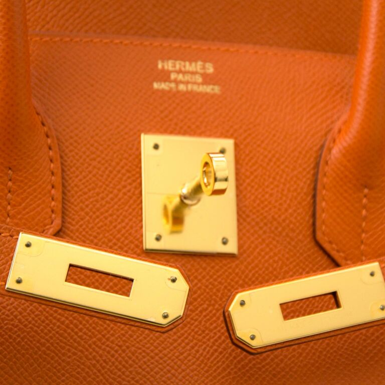 Hermès Orange Epsom Birkin 35 with Gold Hardware