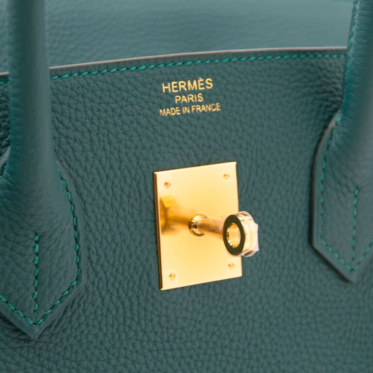 Hermès Birkin 35 Malachite Togo Gold Hardware