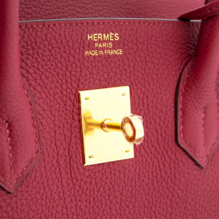 Hermes Birkin 35 Togo Red Rouge Grenat Gold Hardware