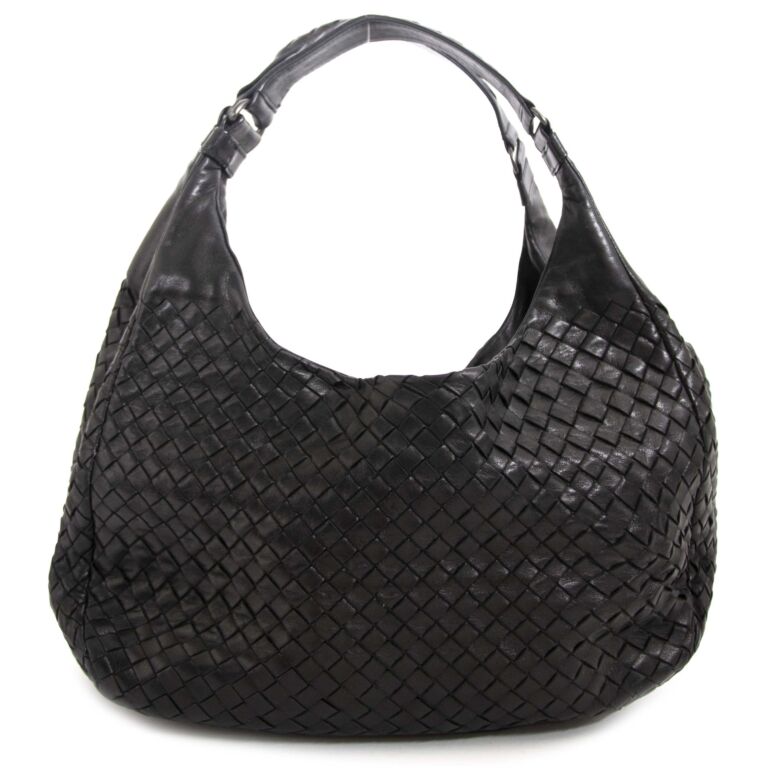 Bottega Veneta Black Intrecciato Nappa Shoulder Bag Labellov Buy and ...