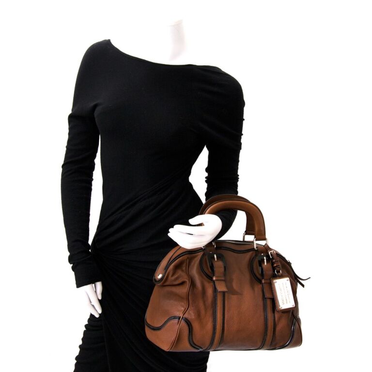 Dolce & Gabbana Miss Romantique Brown Leather Bag ○ Labellov