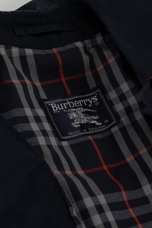 Burberry Vintage Midnight Blue Cotton Gabardine Car Coat ○ Labellov ○ Buy  and Sell Authentic Luxury