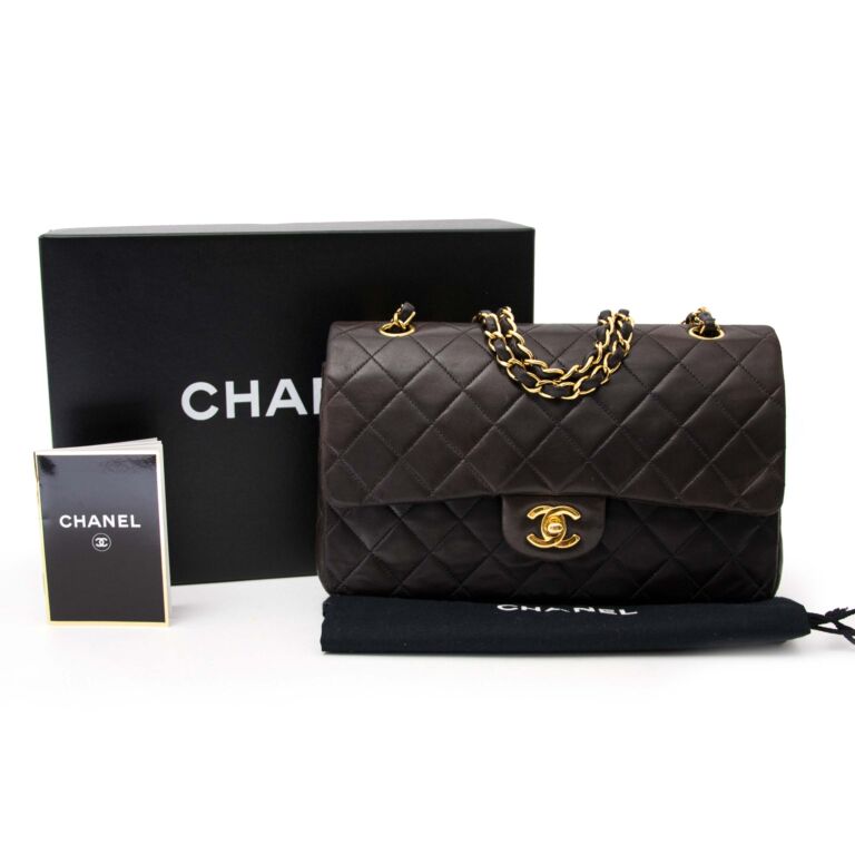 Chanel White Caviar Medium Classic Double Flap Bag ○ Labellov