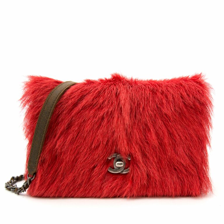 Red Color Fox Fur Handbag, Real Fox Fur Handbag, Shoulder Bag, Clutch,  Birkin, Handmade - Etsy