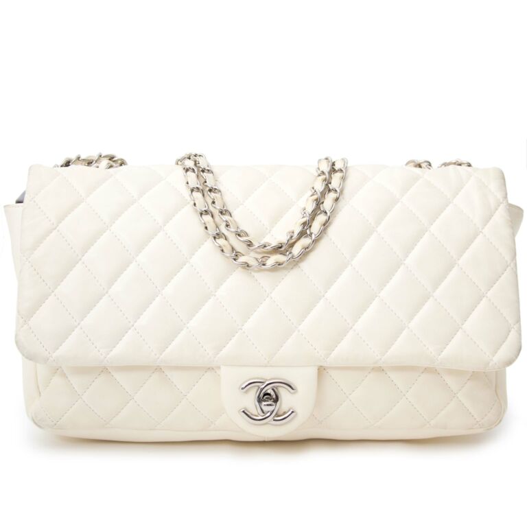 Chanel White Quilted Flap Bag Labellov Buy and Sell