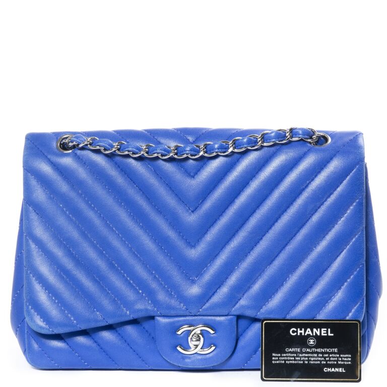 Chanel Blue Caviar Leather Maxi Classic Flap Bag ○ Labellov ○ Buy and Sell  Authentic Luxury