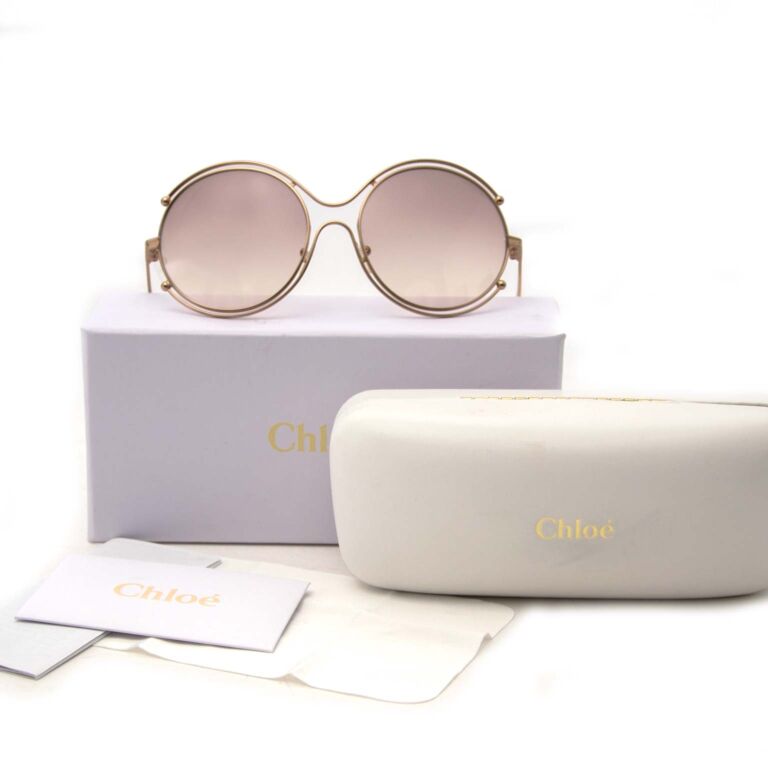 Buy Chloe Ce119s 786 Butterfly Gold Fullrim Sunglasses For Women (brown  Lens) Online in UAE | Sharaf DG