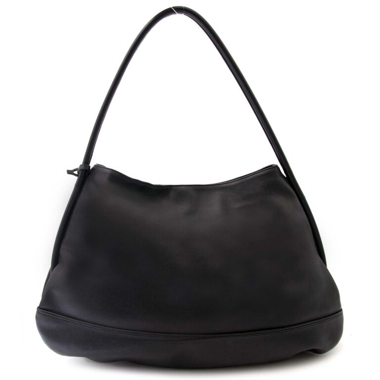 Delvaux Black Leather Large Shopper Tote Labellov Buy and Sell ...