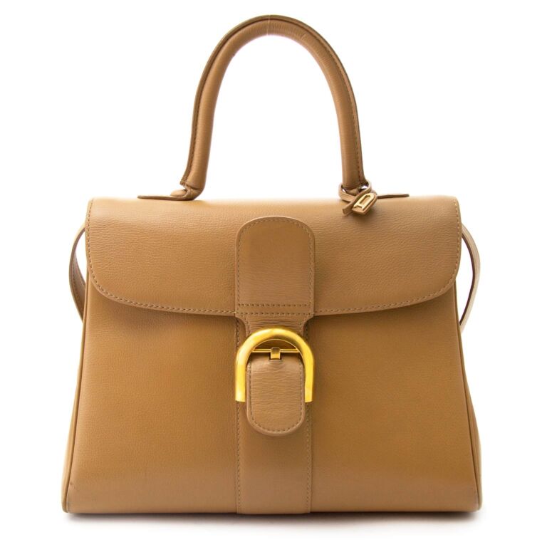 Delvaux Brillant Beige MM Leather Bag Labellov Buy and Sell Authentic ...