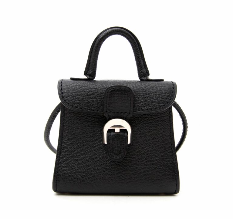 DELVAUX Micro Couture Limited Brillant Bag Black Leather ref