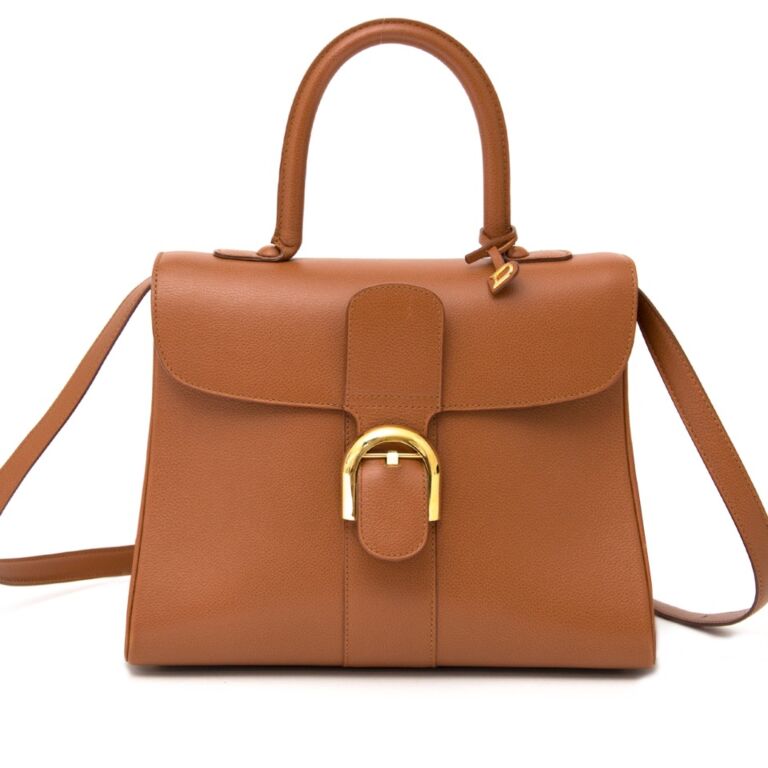 Delvaux Brillant Cognac MM ○ Labellov ○ Buy and Sell Authentic