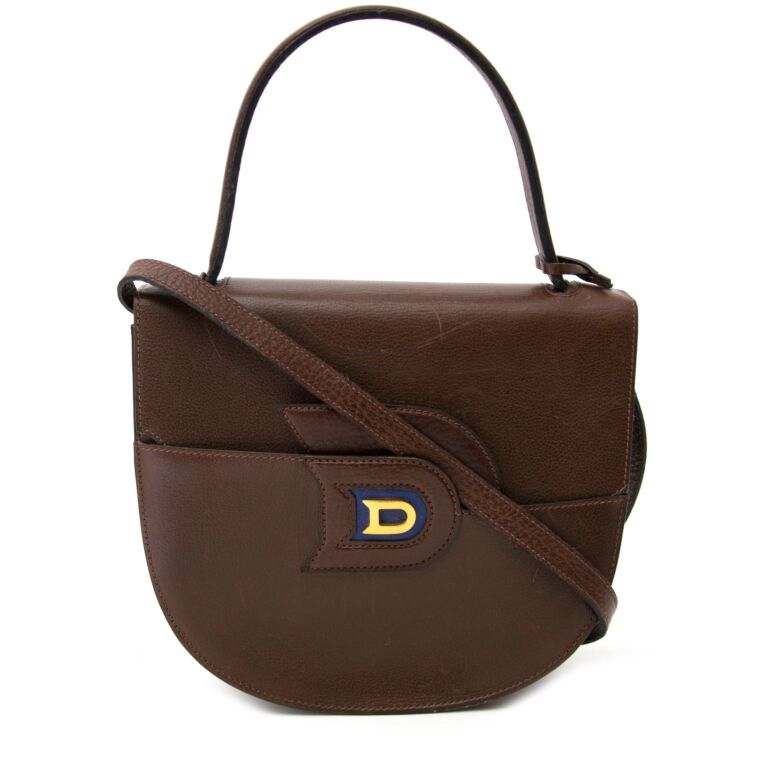 Delvaux Brown Top Handle Shoulder Bag Labellov Buy And Sell Authentic Luxury