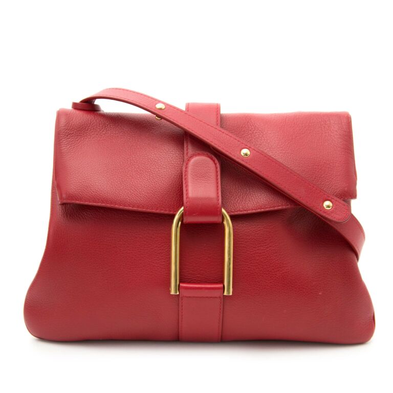 Delvaux Red Givry Bag ○ Labellov ○ Buy and Sell Authentic Luxury