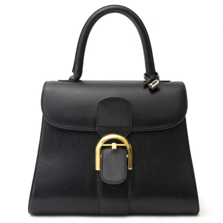 Delvaux Black Boxcalf Brillant Pm Ghw Labellov Buy And Sell Authentic Luxury