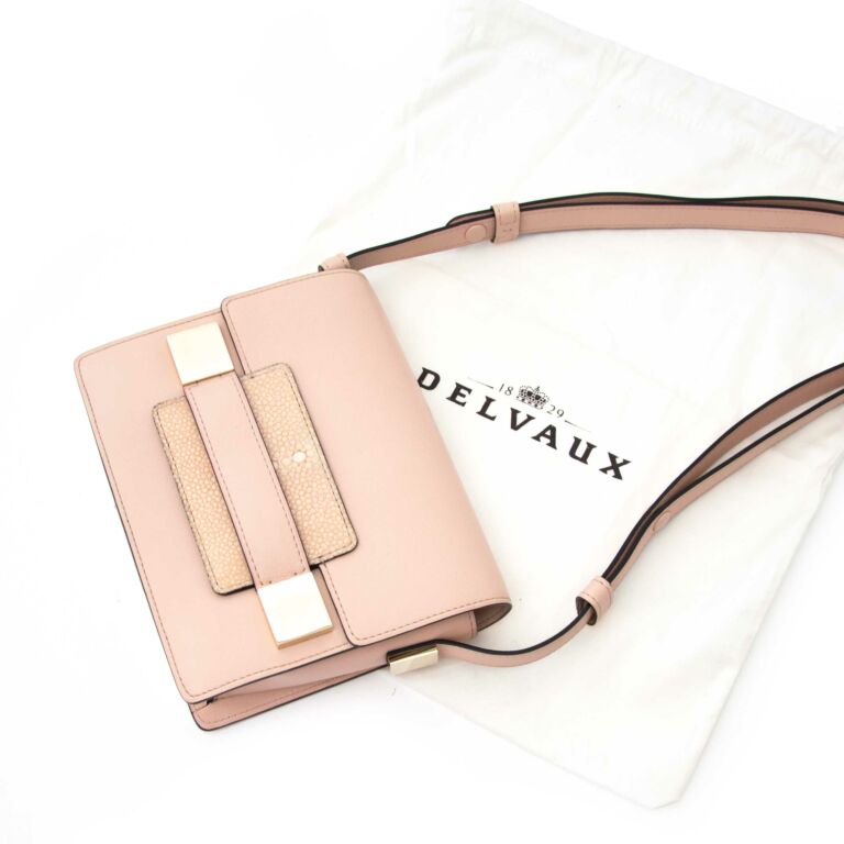 DELVAUX Vernis Mini Madame Crossbody Rose Candy 1258784