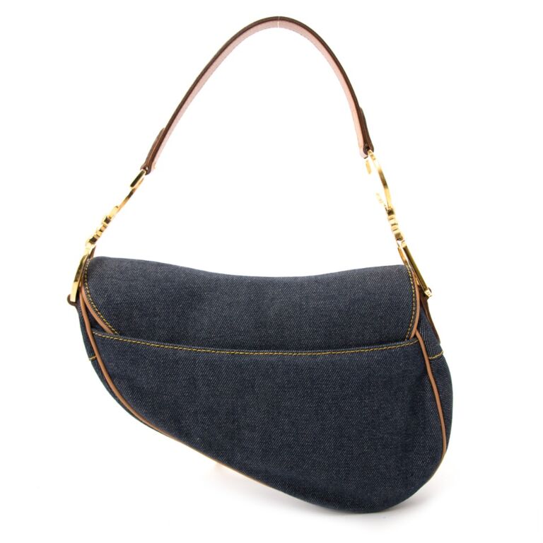 Dior Denim Saddle Bag (SHG-35475) – LuxeDH