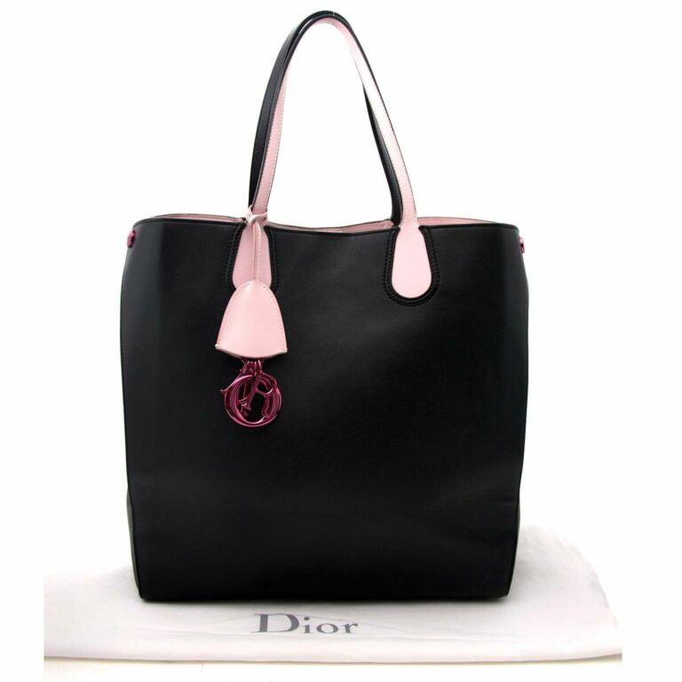 Dior Tote Bag Black and Pink